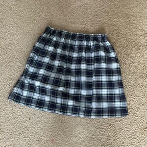 Polo Ralph Lauren Black and White Plaid Mini Skirt